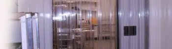 Cortina plástica industria transparente de PVC